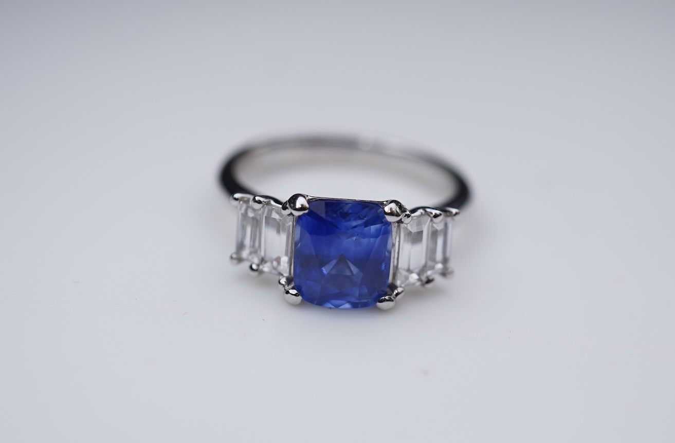 A sapphire ring